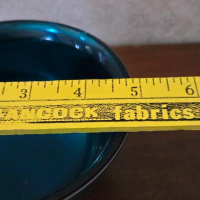 Gorham Silverplate Bowl with Blue Glass Insert