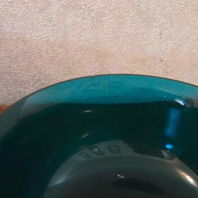Gorham Silverplate Bowl with Blue Glass Insert
