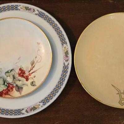 (3) Antique Decorative Plates