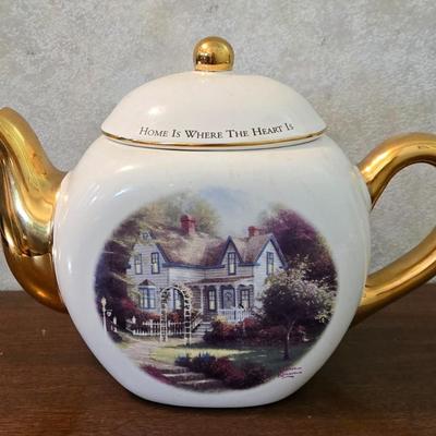Thomas Kinkade Ceramic Teapot
