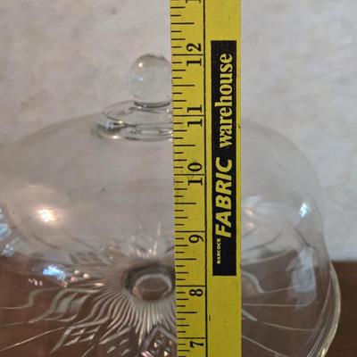 Glass Fluted Pedestal & Cake Dome
