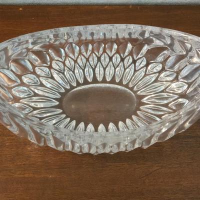 Cut Crystal Boat Shape Dish