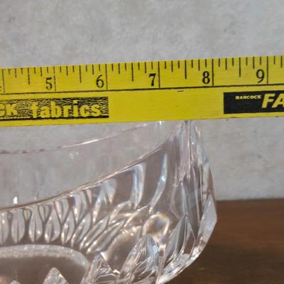 Cut Crystal Boat Shape Dish