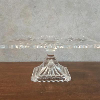 Cut Crystal Fluted Pedestal