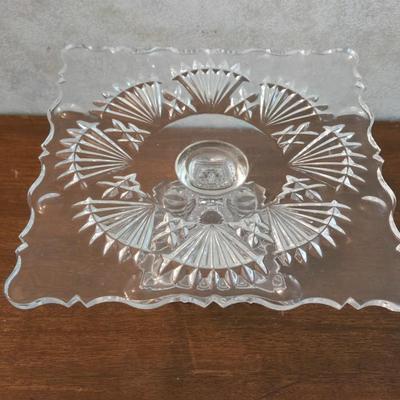 Cut Crystal Fluted Pedestal