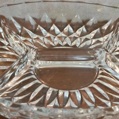Cut Crystal Sectioned Relish or Nut Dish