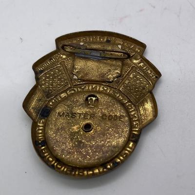 Vintage 1940's Captain Midnight Photomatic Secret Squadron Code-O-Graph Pinback Badge Promotional