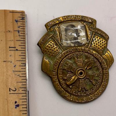 Vintage 1940's Captain Midnight Photomatic Secret Squadron Code-O-Graph Pinback Badge Promotional