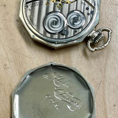 Hamilton 1925 Open Face Pocket Watch - 100 yr old timepiece - 14k gold filled