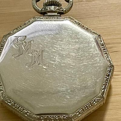 Hamilton 1925 Open Face Pocket Watch - 100 yr old timepiece - 14k gold filled