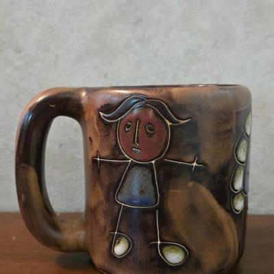 Artist Signed Mara Mexico Ceramic Mug