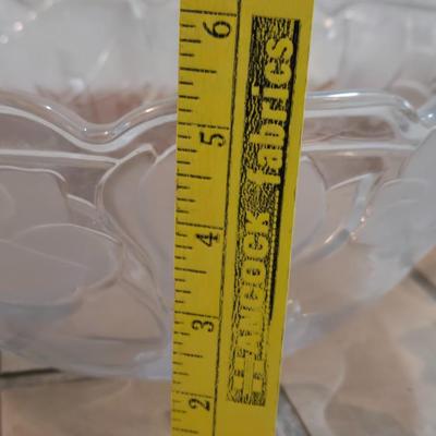 Frosted Flowers Crystal Bowl