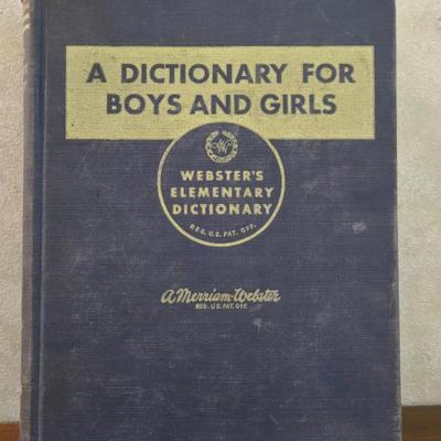 1941 Dictionary for Boys and Girls
