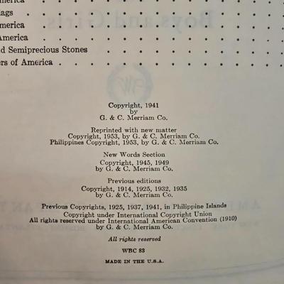 1941 Dictionary for Boys and Girls