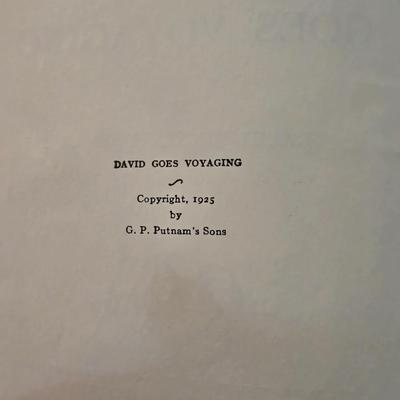 1925 'David Goes Voyaging' Book