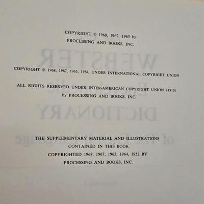 Webster's Dictionary Set