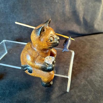 Lot 41. Wooden Cats