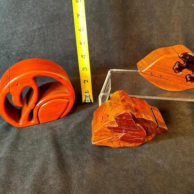 Lot 45. Three Puzzle Boxes