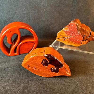 Lot 45. Three Puzzle Boxes