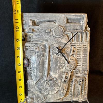 Lot 46 Clock Art Piece