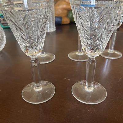 Ralph Lauren Herringbone Crystal Glasses