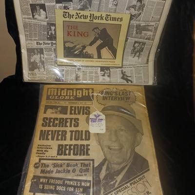 THE NEW YORK TIMES A COMPLIATION OF HISTORIC NEWSPAPER PAGES "THE KING"