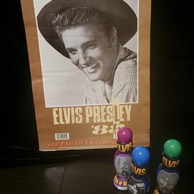 ELVIS 1988 CALENDAR AND BINGO DAUBERS