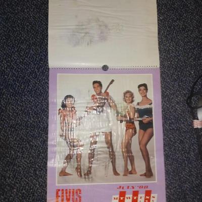ELVIS 1988 CALENDAR AND BINGO DAUBERS