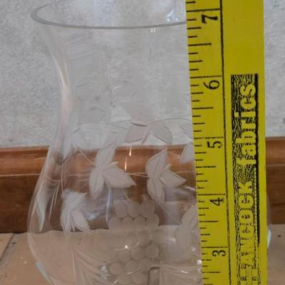 Antique Cut Glass Lantern Flute