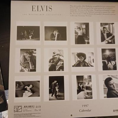 ELVIS MUSICAL ORNAMENT AND 2 CALENDARS