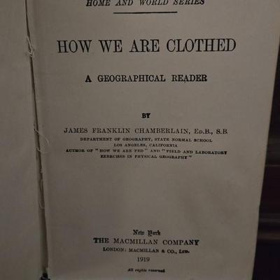 1919 'How We Are Clothed' Book