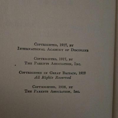 1918 'Practical Child Training' Book
