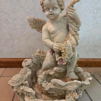 Resin Cherub Fountain