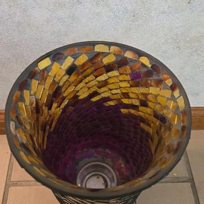 Mosaic Glass Vase