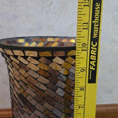 Mosaic Glass Vase