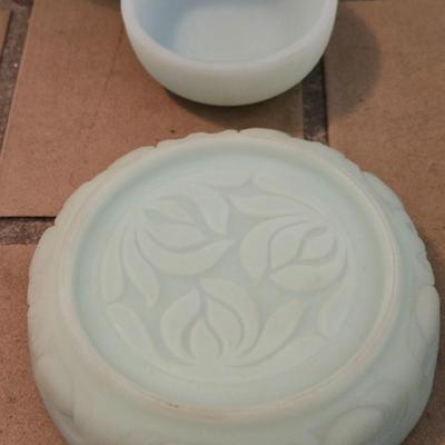 FENTON Marked and Signed Vase with Base and Lid