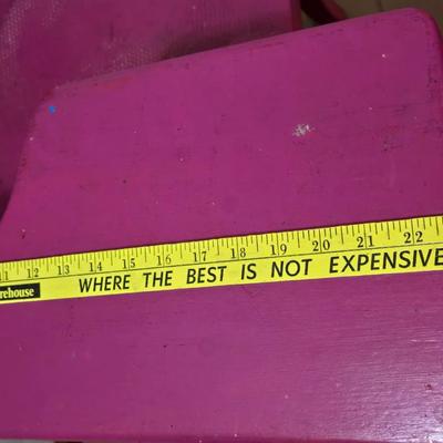 Pink Wood Vintage Desk