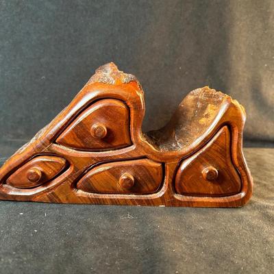 Lot 51. Wooden Sculpture with Drawers