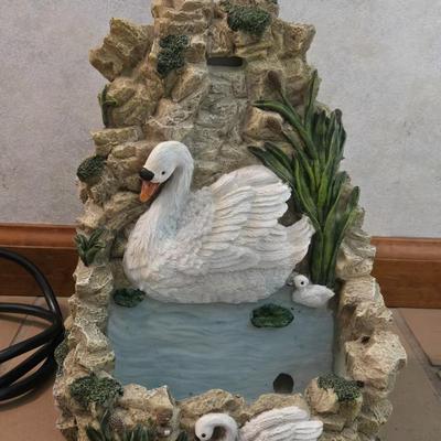 Resin Swan Fountain