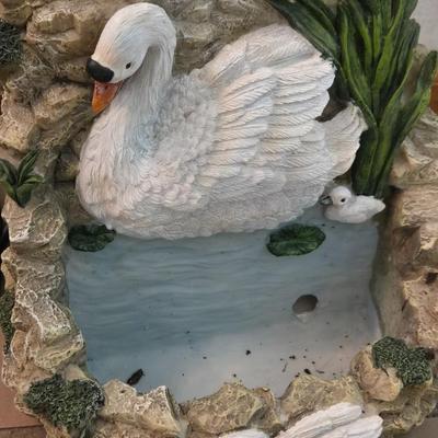 Resin Swan Fountain