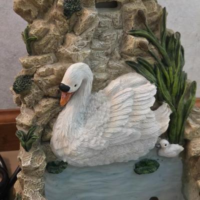 Resin Swan Fountain