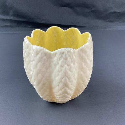 -34- BELLEEK | Porcelain Cobb Luster Tulip Vase Bowl | 6th Mark