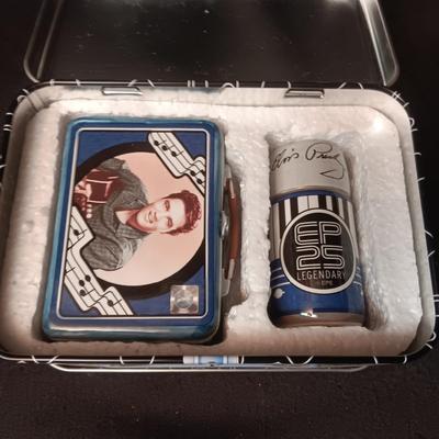 ELVIS LUNCHTIME TIN BOX WITH SALT & PEPPER SHAKERS
