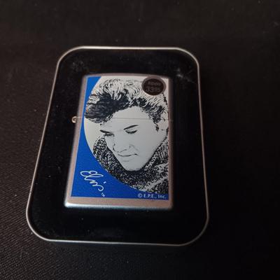 ELVIS ZIPPO LIGHTER IN A CASE