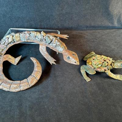 Lot 74. Stone and Metal Art Pieces