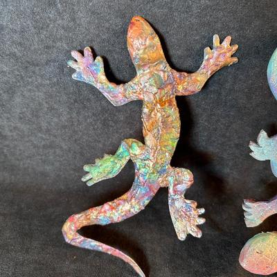 Lot 72. Three Lizard Art Pieces