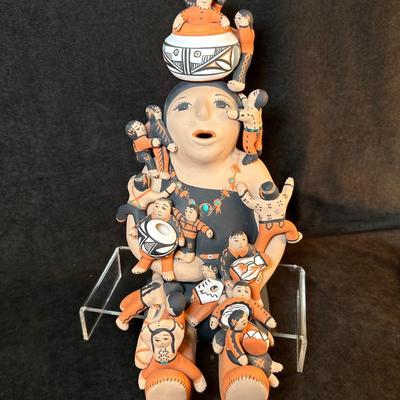 Lot 78. Pottery Storyteller by Teresita Ortiz