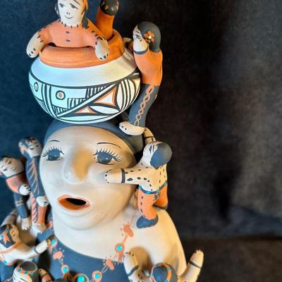 Lot 78. Pottery Storyteller by Teresita Ortiz