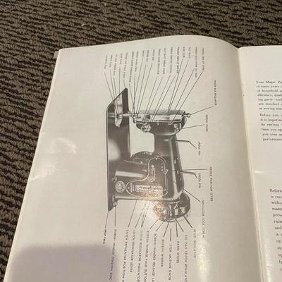 Zig zag sewing machine pamphlet