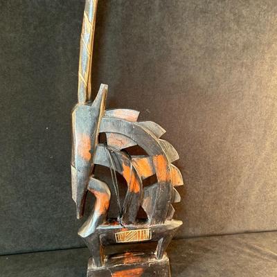 Lot 92. Hand Carved African Sculpture
